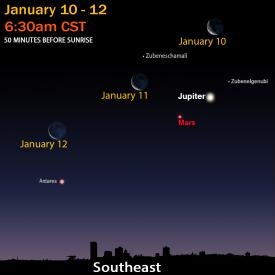 january 10-12 sky map